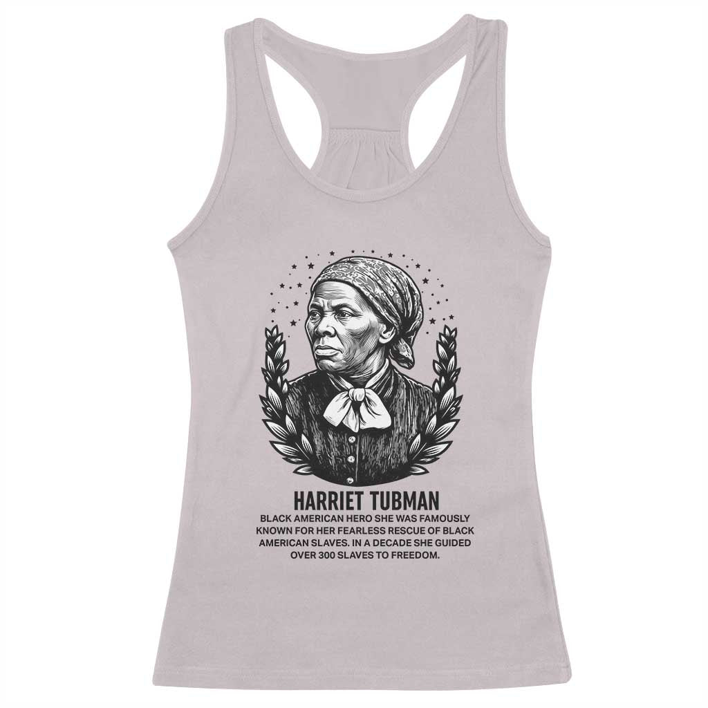 American Hero Harriet Tubman Racerback Tank Top Black History Leader Gift TS12 Ice Gray Print Your Wear