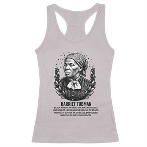 American Hero Harriet Tubman Racerback Tank Top Black History Leader Gift TS12 Ice Gray Print Your Wear