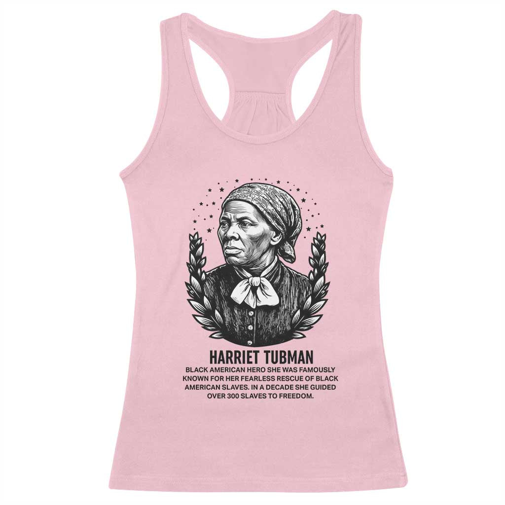 American Hero Harriet Tubman Racerback Tank Top Black History Leader Gift TS12 Light Pink Print Your Wear