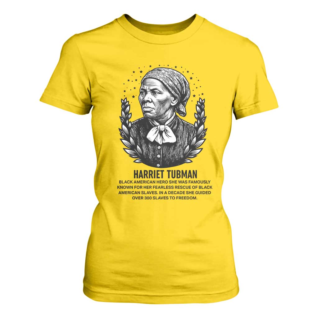 American Hero Harriet Tubman T Shirt For Women Black History Leader Gift TS12 Daisy Print Your Wear