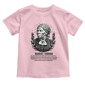 American Hero Harriet Tubman Toddler T Shirt Black History Leader Gift TS12 Light Pink Print Your Wear