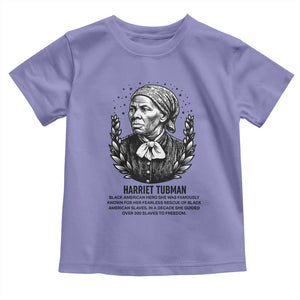 American Hero Harriet Tubman Toddler T Shirt Black History Leader Gift TS12 Violet Print Your Wear