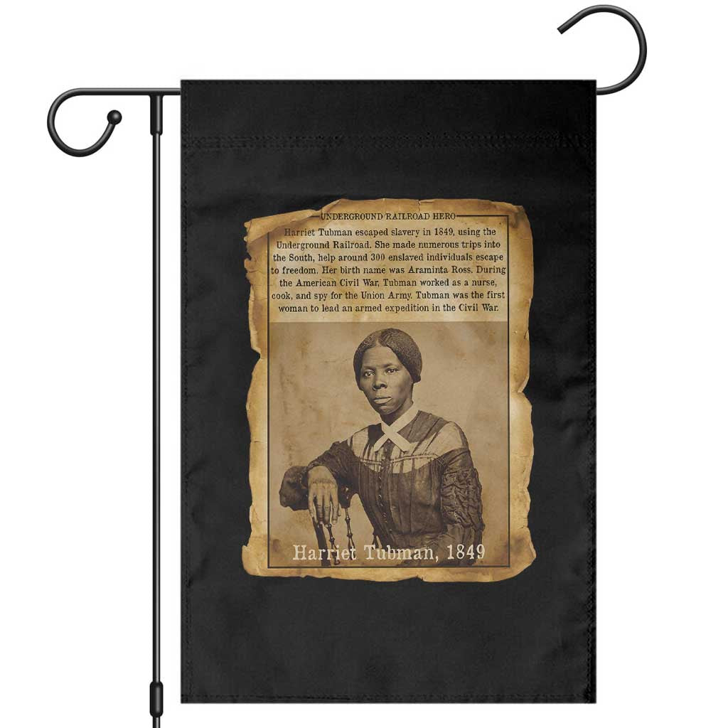 Harriet Tubman Tribute Garden Flag Civil Rights Leader Black History Gift TS12 Black Print Your Wear