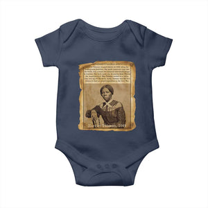 Harriet Tubman Tribute Baby Onesie Civil Rights Leader Black History Gift TS12 Navy Print Your Wear
