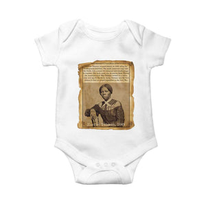 Harriet Tubman Tribute Baby Onesie Civil Rights Leader Black History Gift TS12 White Print Your Wear