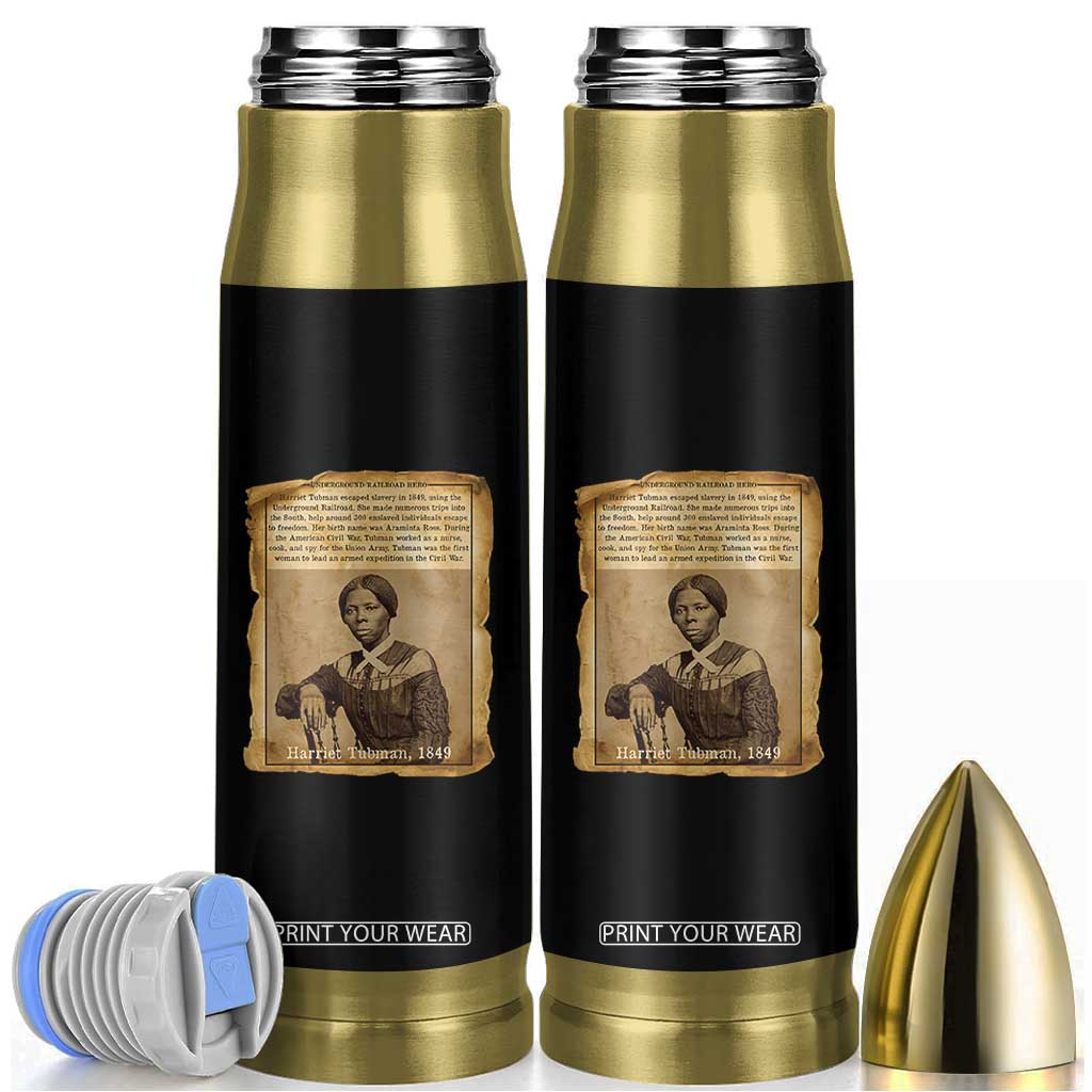 Harriet Tubman Tribute Bullet Tumbler Civil Rights Leader Black History Gift TS12 Black Print Your Wear