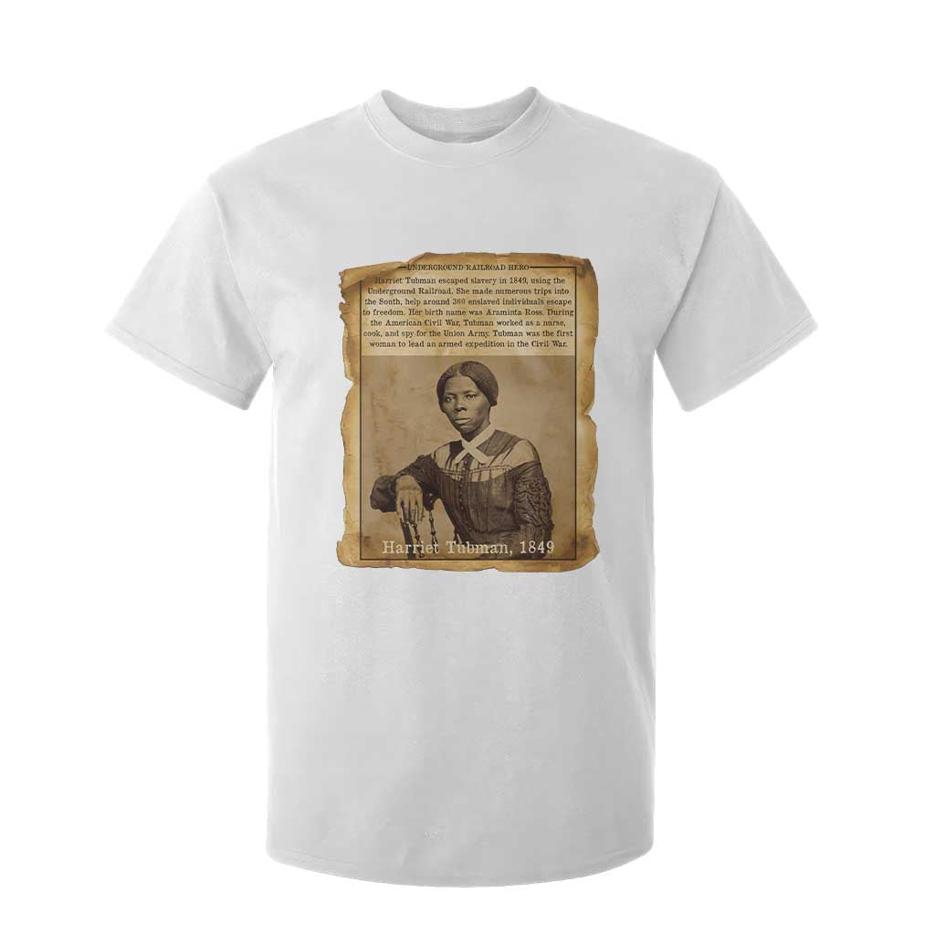 Harriet Tubman Tribute T Shirt For Kid Civil Rights Leader Black History Gift TS12 White Print Your Wear