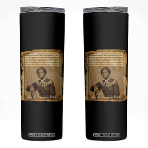 Harriet Tubman Tribute Skinny Tumbler Civil Rights Leader Black History Gift TS12 Black Print Your Wear