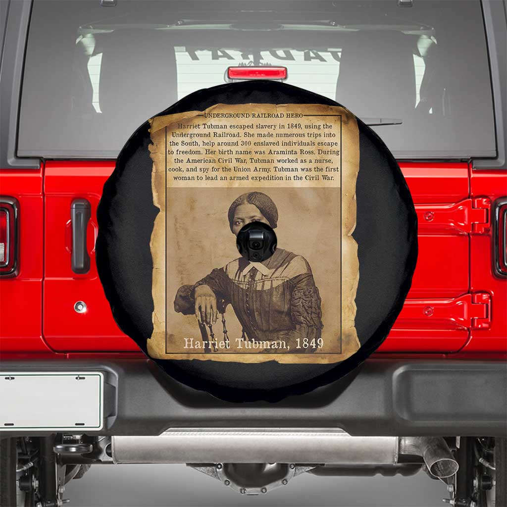 Harriet Tubman Tribute Spare Tire Cover Civil Rights Leader Black History Gift TS12 Black Print Your Wear
