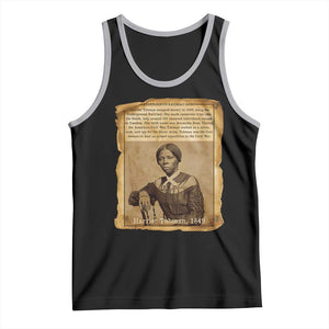Harriet Tubman Tribute Tank Top Civil Rights Leader Black History Gift TS12 Black Athletic Heather Print Your Wear