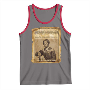Harriet Tubman Tribute Tank Top Civil Rights Leader Black History Gift TS12 Deep Heather Red Print Your Wear