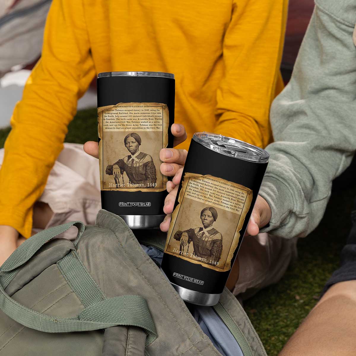 Harriet Tubman Tribute Tumbler Cup Civil Rights Leader Black History Gift TS12 Print Your Wear