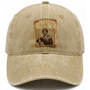 Harriet Tubman Tribute Washed Cotton Baseball Cap Civil Rights Leader Black History Gift TS12 Print Your Wear