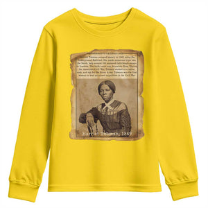 Harriet Tubman Tribute Youth Sweatshirt Civil Rights Leader Black History Gift TS12 Daisy Print Your Wear