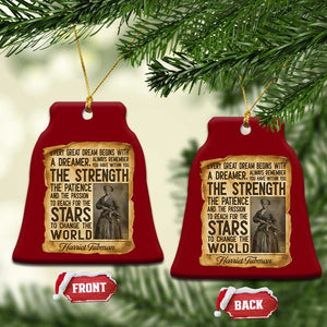 Harriet Tubman Quote Ceramic Ornament Strength Patience Passion To Change The World TS12 Print Your Wear