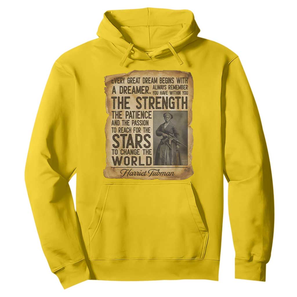 Harriet Tubman Quote Hoodie Strength Patience Passion To Change The World TS12 Daisy Print Your Wear