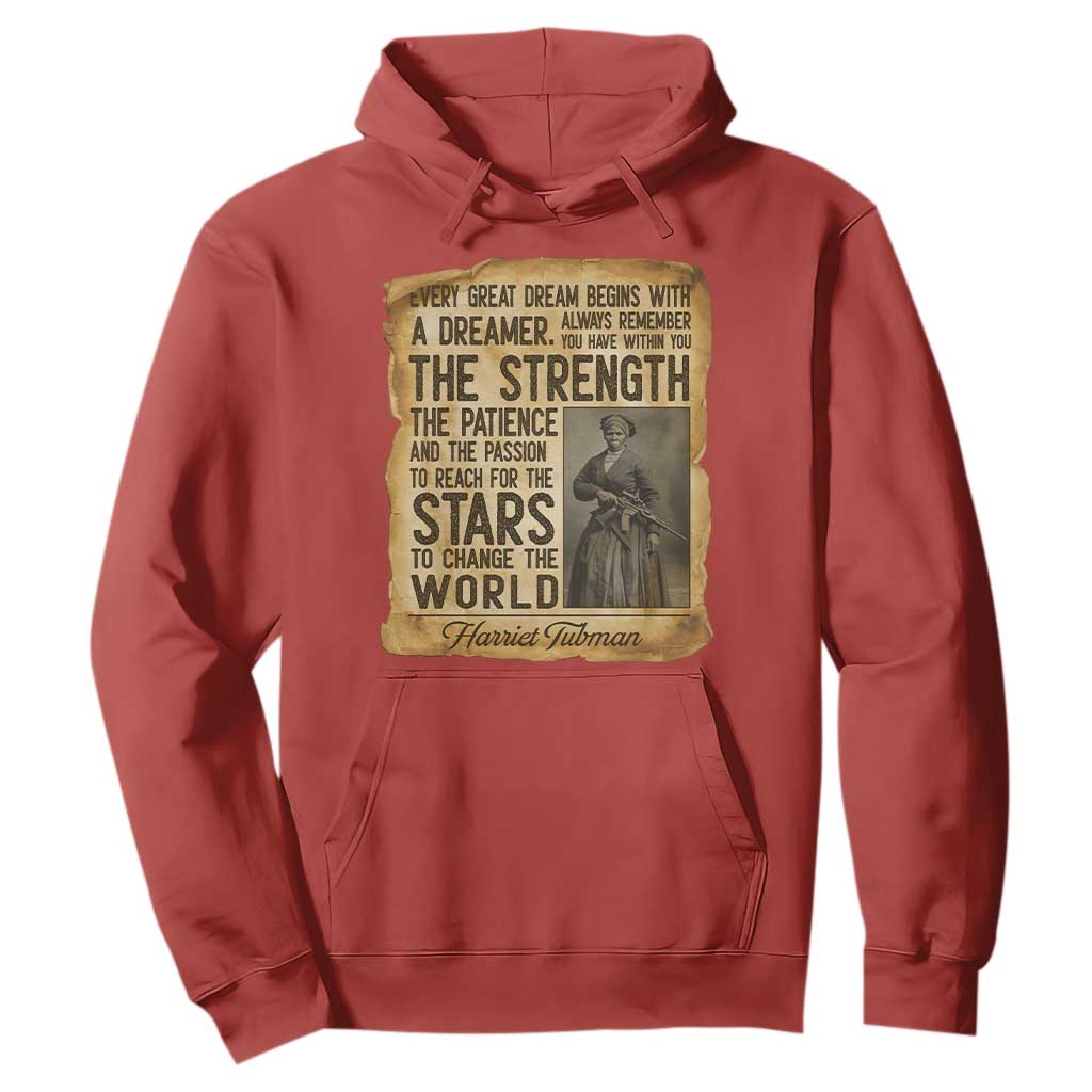 Harriet Tubman Quote Hoodie Strength Patience Passion To Change The World TS12 Red Print Your Wear