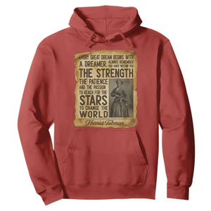 Harriet Tubman Quote Hoodie Strength Patience Passion To Change The World TS12 Red Print Your Wear