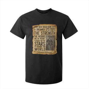 Harriet Tubman Quote T Shirt For Kid Strength Patience Passion To Change The World TS12 Black Print Your Wear