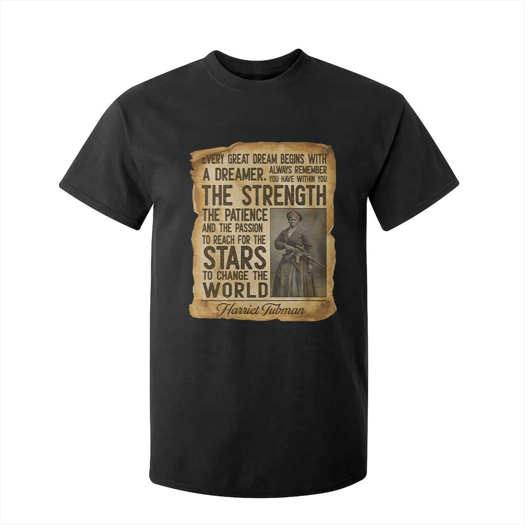 Harriet Tubman Quote T Shirt For Kid Strength Patience Passion To Change The World TS12 Black Print Your Wear