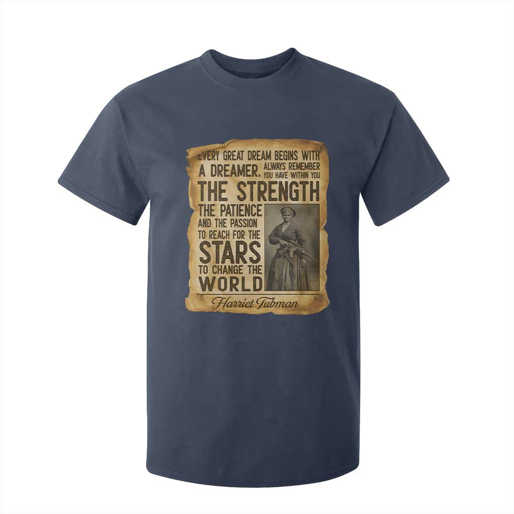 Harriet Tubman Quote T Shirt For Kid Strength Patience Passion To Change The World TS12 Navy Print Your Wear
