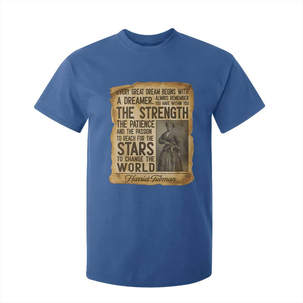 Harriet Tubman Quote T Shirt For Kid Strength Patience Passion To Change The World TS12 Royal Blue Print Your Wear