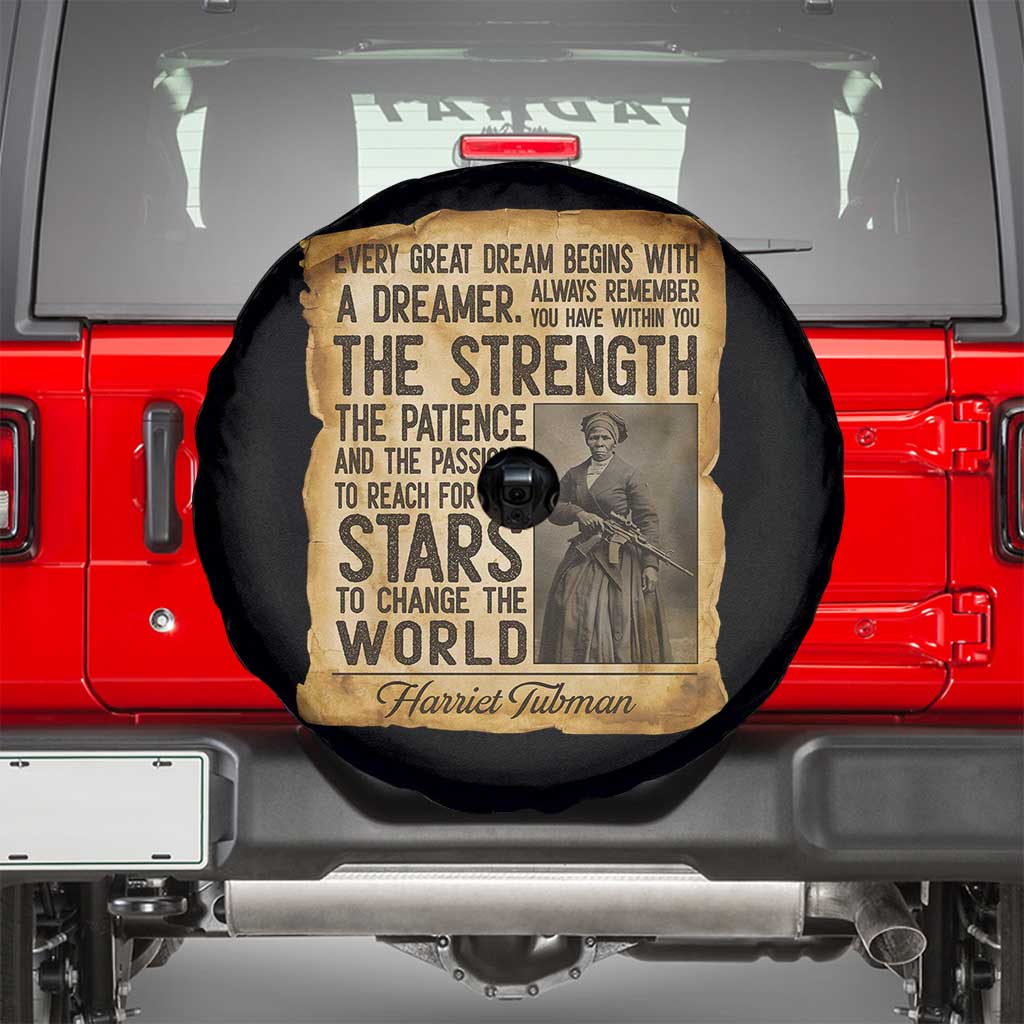 Harriet Tubman Quote Spare Tire Cover Strength Patience Passion To Change The World TS12 Black Print Your Wear