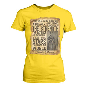 Harriet Tubman Quote T Shirt For Women Strength Patience Passion To Change The World TS12 Daisy Print Your Wear