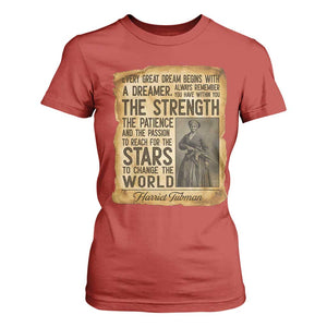 Harriet Tubman Quote T Shirt For Women Strength Patience Passion To Change The World TS12 Red Print Your Wear
