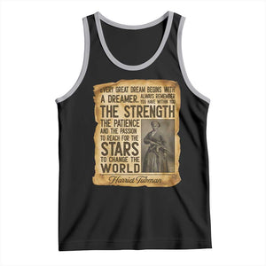 Harriet Tubman Quote Tank Top Strength Patience Passion To Change The World TS12 Black Athletic Heather Print Your Wear