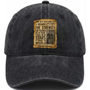 Harriet Tubman Quote Washed Cotton Baseball Cap Strength Patience Passion To Change The World TS12 Print Your Wear