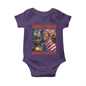 Harriet Tubman Courage Is Freedom Baby Onesie Black History Gift TS12 Purple Print Your Wear