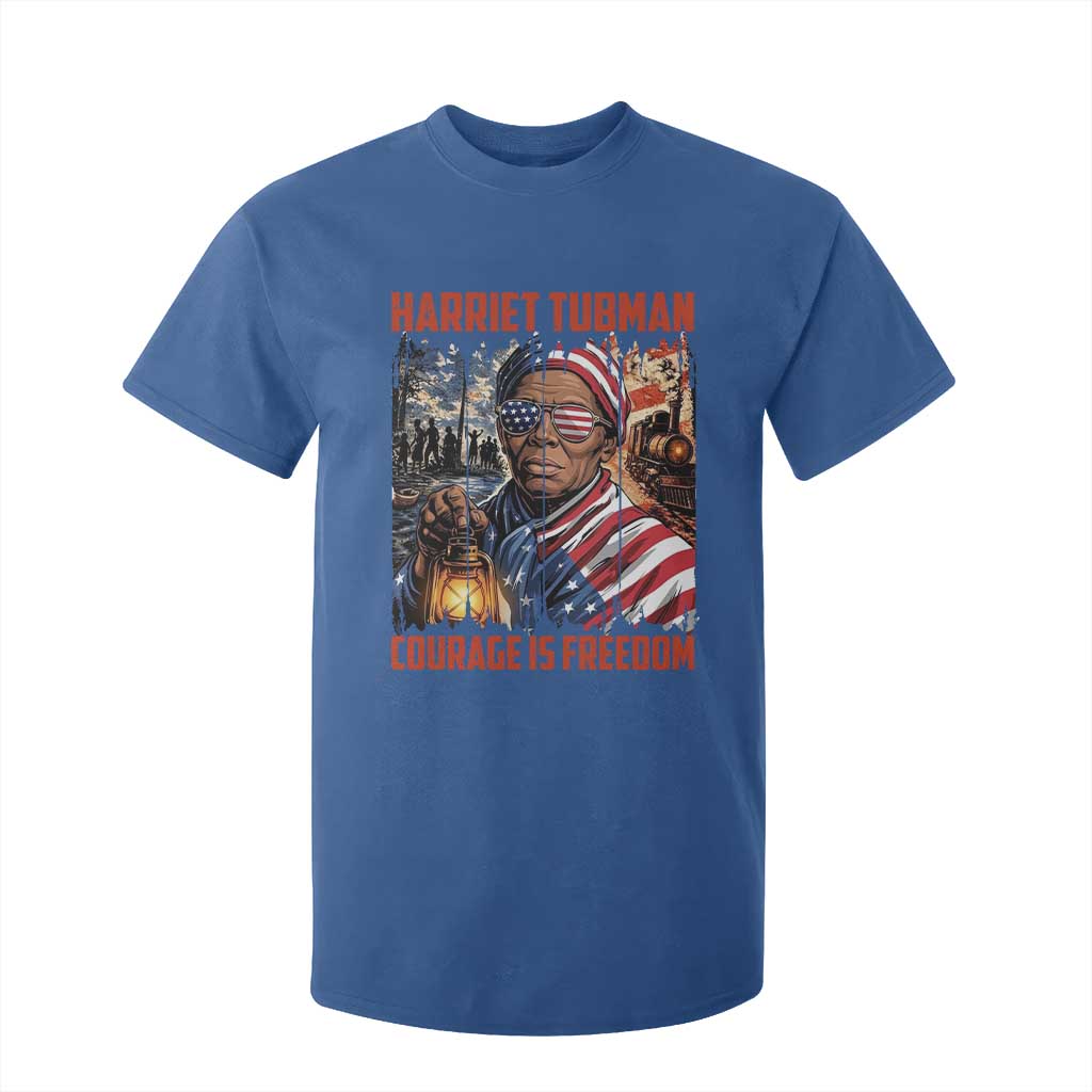 Harriet Tubman Courage Is Freedom T Shirt For Kid Black History Gift TS12 Royal Blue Print Your Wear