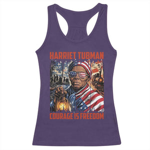 Harriet Tubman Courage Is Freedom Racerback Tank Top Black History Gift TS12 Purple Print Your Wear