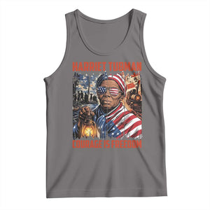 Harriet Tubman Courage Is Freedom Tank Top Black History Gift TS12 Deep Heather Print Your Wear