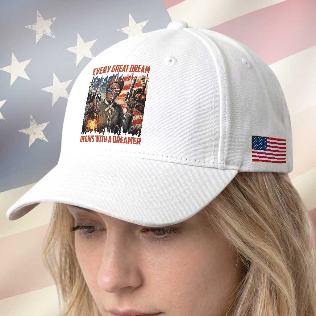 Harriet Tubman Quote Baseball Cap Every Great Dream Begins With A Dreamer TS12 Print Your Wear
