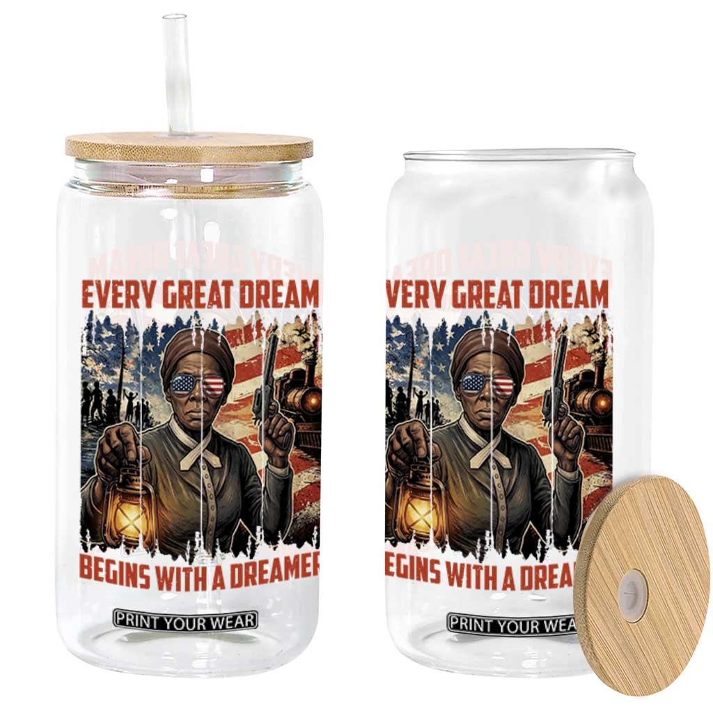 Harriet Tubman Quote Glass Can Every Great Dream Begins With A Dreamer TS12 Print Your Wear