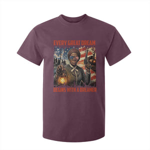Harriet Tubman Quote T Shirt For Kid Every Great Dream Begins With A Dreamer TS12 Maroon Print Your Wear