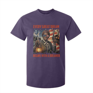 Harriet Tubman Quote T Shirt For Kid Every Great Dream Begins With A Dreamer TS12 Purple Print Your Wear