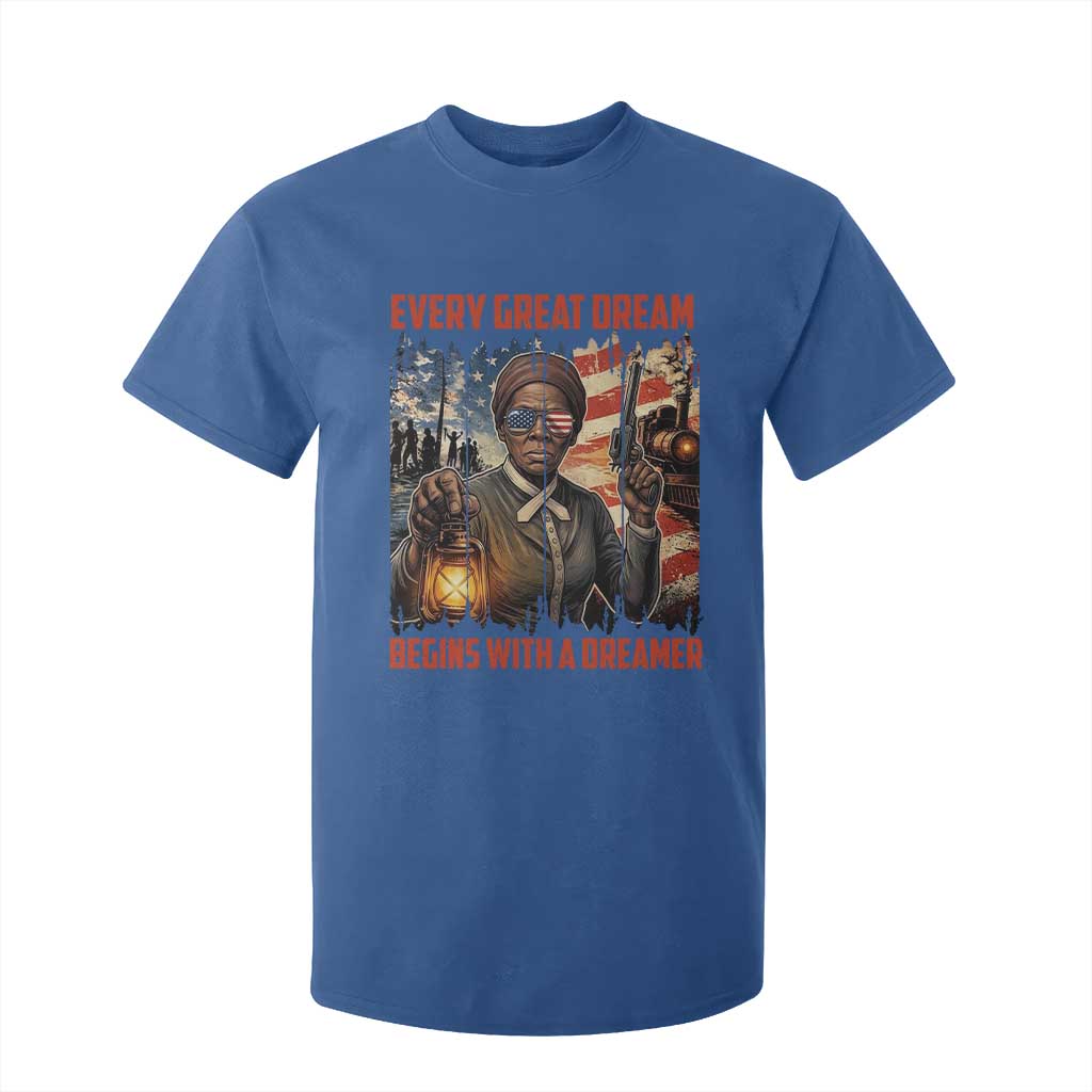 Harriet Tubman Quote T Shirt For Kid Every Great Dream Begins With A Dreamer TS12 Royal Blue Print Your Wear