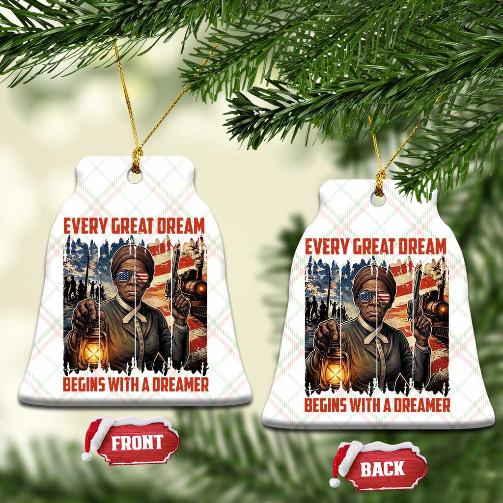 Harriet Tubman Quote Ceramic Ornament Every Great Dream Begins With A Dreamer TS12 Print Your Wear
