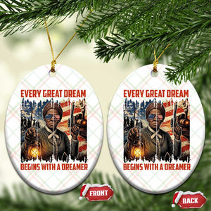 Harriet Tubman Quote Ceramic Ornament Every Great Dream Begins With A Dreamer TS12 Print Your Wear