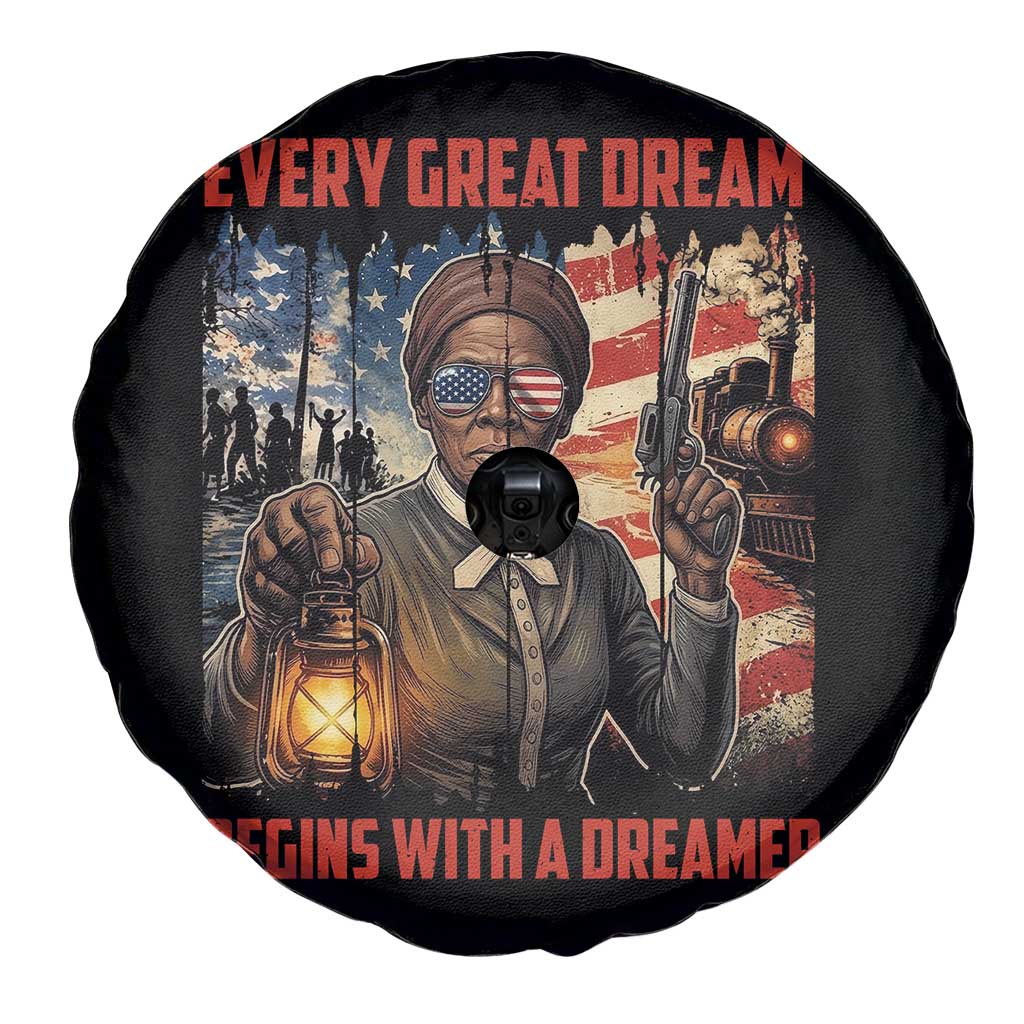 Harriet Tubman Quote Spare Tire Cover Every Great Dream Begins With A Dreamer TS12 Print Your Wear