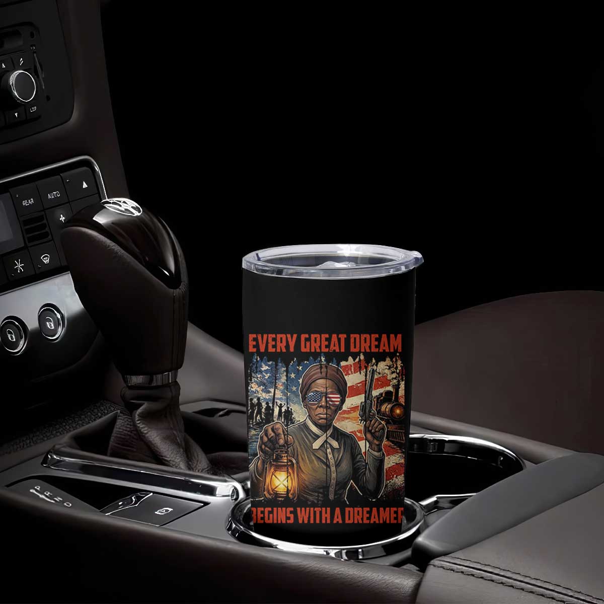 Harriet Tubman Quote Tumbler Cup Every Great Dream Begins With A Dreamer TS12 Print Your Wear