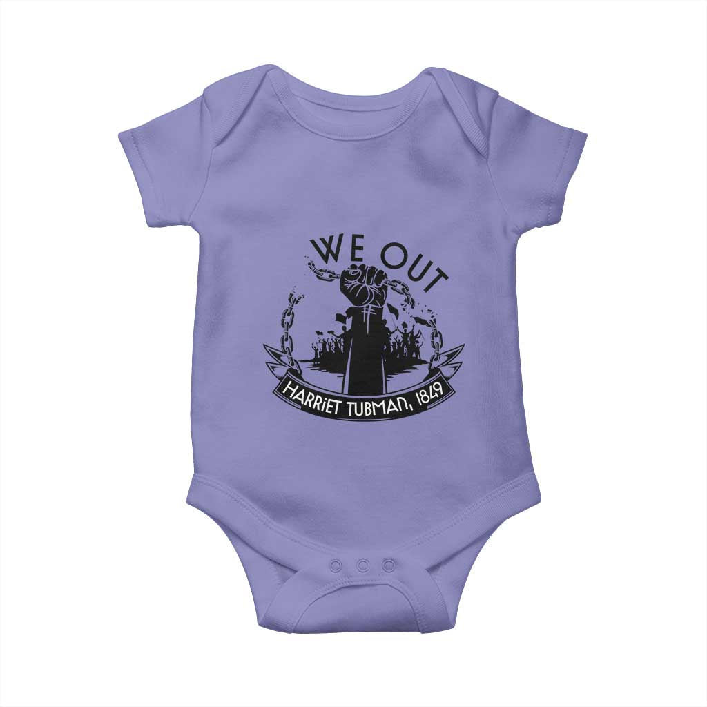 Harriet Tubman Baby Onesie We Out Breaking The Chains Iconic Legacy Gift TS12 Violet Print Your Wear