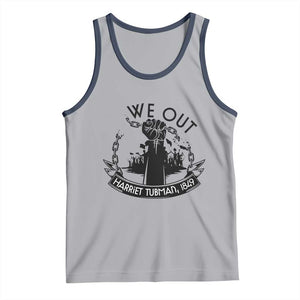 Harriet Tubman Tank Top We Out Breaking The Chains Iconic Legacy Gift TS12 Athletic Heather Navy Print Your Wear
