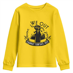 Harriet Tubman Youth Sweatshirt We Out Breaking The Chains Iconic Legacy Gift TS12 Daisy Print Your Wear
