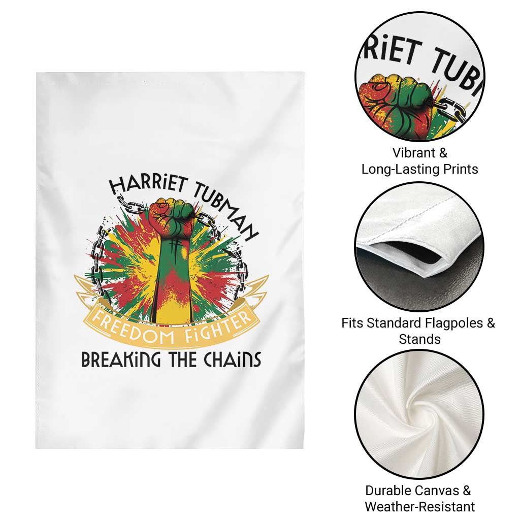 Harriet Tubman Garden Flag Underground Railroad Hero Breaking Chains TS12 Print Your Wear