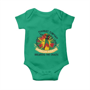 Harriet Tubman Baby Onesie Underground Railroad Hero Breaking Chains TS12 Irish Green Print Your Wear