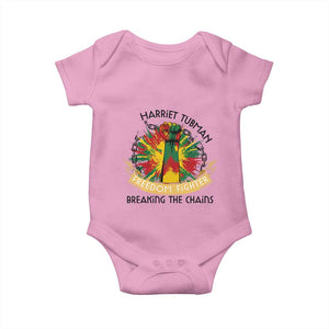 Harriet Tubman Baby Onesie Underground Railroad Hero Breaking Chains TS12 Light Pink Print Your Wear